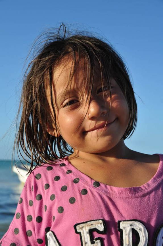 A mais nova amiguinha da Ana na ilha de Holbox, no norte do Yucatán, no México